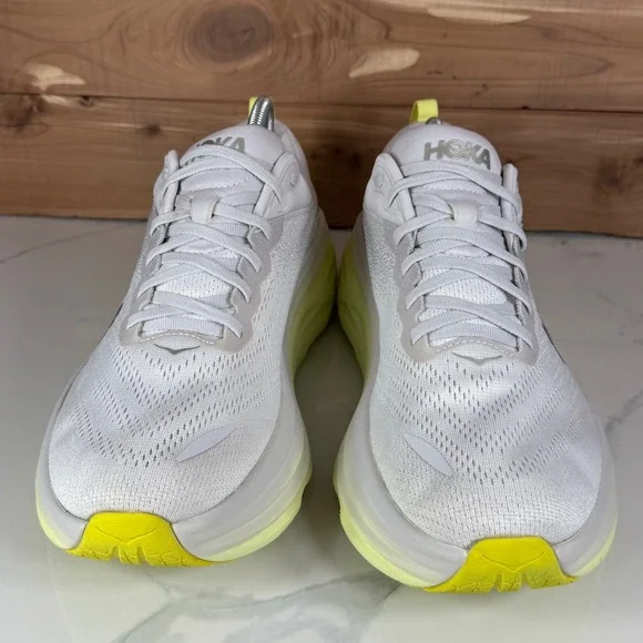 Hoka One OneBondi 8 Nimbus Cloud Luminary Green Running Shoes 1127952 Womens 12B - Picture 10 of 16